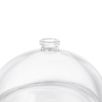 Nouveau flacon de parfum en verre transparent semi-circulaire de 30 ml, flacon pulvérisateur en verre à fond épais avec boîte d'emballage personnalisée et sac cadeau