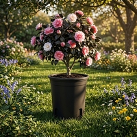Pots de pépinière durables et légers en PP biodégradable de 15 gallons avec trou de drainage pour une utilisation à la maison, dans le jardin, en extérieur ou sur le sol