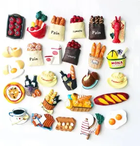 Manufacturer Wholesale Custom 3D Soft Rubber Silicon Food Cute DIY Fridge Magnet