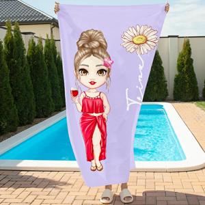 Serviette de <span class=keywords><strong>plage</strong></span> en microfibre extra large OEM imprimée avec un design moderne de couleur unie Serviette de <span class=keywords><strong>plage</strong></span> sans sable - Product Image 2