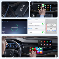 Carlinkit CPC200 CCPA 4 en 1, Adaptador Inalámbrico USB para Carplay, MirrorLink, Caja Ai para Reproductor de Video Original del Automóvil, Android Auto para Sistemas Postventa
