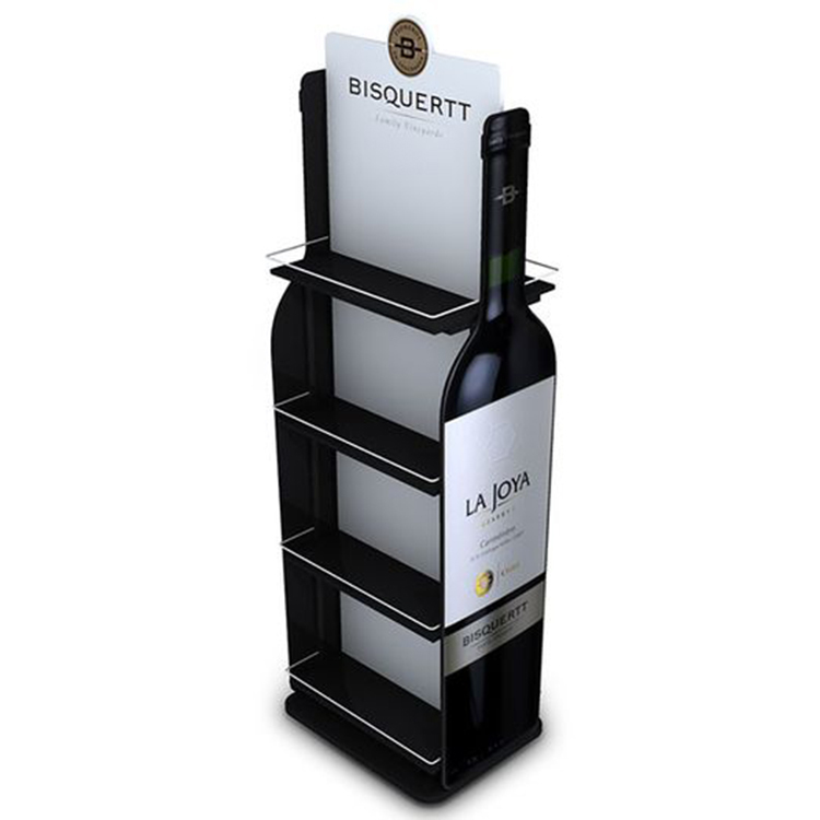 Customized Pretty Design Plywood Display Rack for Store Wooden Wine Display Stand 3 Tier Wood Display Stand — view 2