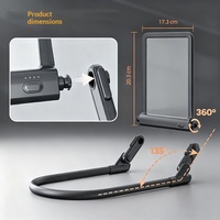Lampe Loupe Rechargeable 5X à Intensité Variable en Plastique, Portable, de Bureau ou à Suspendre au Cou, pour la Lecture des Personnes Âgées et l'Entretien