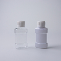 Offre Spéciale – Bouteille de 60 ml en PET jetable, forme plate, avec bouchon à vis, pour emballage de soins de la peau, petit format pour produits bucco-dentaires