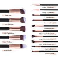 Fabricant de pinceaux de maquillage professionnels, OEM, marque privée, ensemble de pinceaux cosmétiques synthétiques doux, logo personnalisé, usine