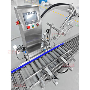 Machine de remplissage semi-automatique de grand seau à pompe à engrenages avec ligne de convoyeur à rouleaux pour barils de gallon barils d'essence barils - Product Image 3