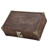 Boîte de rangement pour montres mécaniques en cuir Crazy Horse vintage, 8 emplacements, en cuir véritable fait main, protection contre la poussière et l'eau
