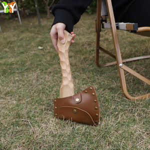 In stock: Outdoor camping woodcutting axe protective cover, garden axe <b>tool</b> PU leather <b>case</b>, axe blade cover, small bag - Product Image 3