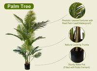 Plantes en pot en plastique écologiques de 120 cm, 150 cm, 180 cm, 210 cm, décoration intérieure artificielle, faux olivier pour Pâques