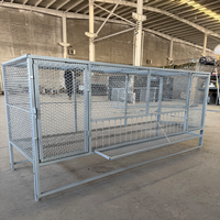Poulailler en métal soudé pour l'extérieur, montage facile, abri pour volailles résistant à la pluie, cage d'élevage de poulets pour la maison