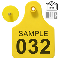 RFID Bétail Oreille Tags TPU Animaux Oreille Tags NFC Puce Identification ID Étiquette Tags pour Chèvres Mouton Porcs Vaches Bovins Porcs