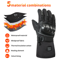 Gants de moto chauffants rechargeables avec écran tactile coupe-vent Caractéristiques Gants de ski pour moto Travail Chasse