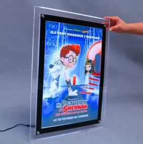 Customized Super Slim Led Advertising Light Box Picture Photo Frame Led Snap Frame Led Snap Frame