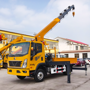 <span class=keywords><strong>Grue</strong></span> hydraulique montée sur <span class=keywords><strong>camion</strong></span> <span class=keywords><strong>de</strong></span> 6 tonnes, équipement <span class=keywords><strong>de</strong></span> <span class=keywords><strong>levage</strong></span> à flèche télescopique pour les travaux <span class=keywords><strong>de</strong></span> logistique et <span class=keywords><strong>de</strong></span> transport - Product Image 4