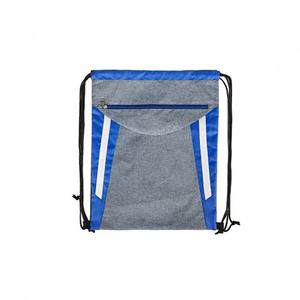 Sacs à dos de sport à cordon en nylon et polyester 210D imperméables, personnalisables avec logo, pour promotion et gym, avec poche pour logo - Product Image 4