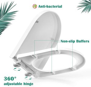 Sedile wc a sgancio rapido <span class=keywords><strong>con</strong></span> meccanismo Soft-Close, facile attacco nella parte superiore e inferiore - Product Image 4