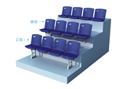 Nouvelle Chaise de Stade en PVC – Équipement Sportif Extérieur pour Écoles, Tennis, Football, Basketball et Chaise de Rangée pour Événements Sportifs