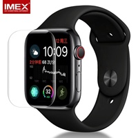 Protection d'écran en verre trempé 3D en gros pour Apple Watch Series 6 40mm 44mm, film sans bulles