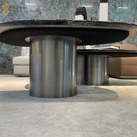 Prix de gros Yushi Group Mobilier moderne pour la maison de luxe en marbre Mobilier de salon Ensemble de tables basses