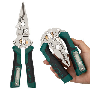 Pince à dénuder et à sertir Tuosen Tools 22 AWG, entrée frontale, qualité industrielle, poignée souple - Product Image 2