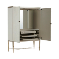 Vitrine en bois massif artisanale, rangement à vin personnalisé, console d'entrée pour villas de luxe, hôtels, maisons de prestige, salon