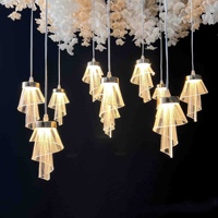 2025 mariage transfrontalier 10 lustres de ballet acrylique lueur atmosphère de noël lumières mise en scène Banquet salle décoration