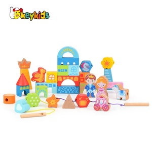 2024 nouvelle arrivée bâtiment maison jouet <span class=keywords><strong>en</strong></span> <span class=keywords><strong>bois</strong></span> château pour enfants W13A212 - Product Image 6