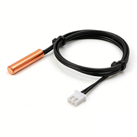 Sensor Suhu Termistor NTC Kustom 5k 3324K dengan Cangkang Tembaga untuk Defrost/Evaporator AC