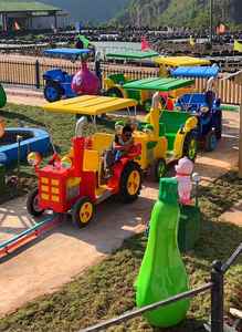 Tren Eléctrico Familiar para Parques de Atracciones, Construcción Duradera de Fibra de Vidrio, Metal y Acero para Parques al Aire Libre - Product Image 6