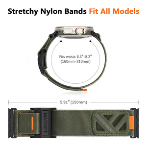 Nueva Correa de Nailon con Hebilla Magnética para <span class=keywords><strong>Apple</strong></span> <span class=keywords><strong>Watch</strong></span>, Correa Deportiva para Reloj Inteligente para <span class=keywords><strong>Hombre</strong></span>, Accesorios para Exteriores - Product Image 4