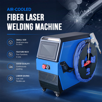 Soudeuse laser portative, facile à utiliser, équipement de soudage laser métallique portable pour extérieur, machine de soudage laser à fibre refroidie par air