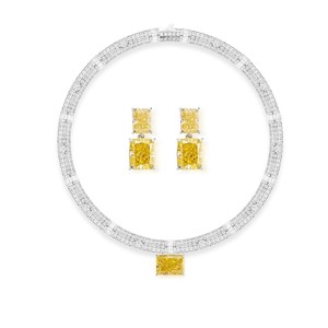 ORIGINAL > Ice Flower Zircon Jewelry <b>Set</b> <b>Necklace</b> <b>and</b> <b>Earrings</b> for Women Wedding <b>Bridal</b> Statement <b>Set</b> - Product Image 1
