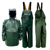Ensemble imperméable professionnel robuste en PVC épais pour l'extérieur, veste et pantalon à bretelles, idéal pour la pêche et les travaux intensifs – Nouvelle collection en promotion