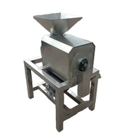 Commerciële, op motor aangedreven, nieuwe machine voor het ontpitten en pureren van bessen, geschikt voor het vermalen van abrikozen en avocado's.