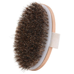 Cepillo de sisal natural con cerdas de pelo de jabalí para <span class=keywords><strong>baño</strong></span> y ducha, exfoliante para piel seca, estilo moderno, cepillo corporal SPA con mango y esponja suave - Product Image 6