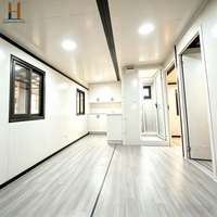 Villa conteneur extensible de 20 pieds avec salle de bain, cuisine et 2 chambres – Design moderne pour usage résidentiel, bureau ou immeuble de bureaux – Zhonghuan Living