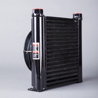 Refroidisseurs d'huile hydraulique de capacité de refroidissement 0.94KW Types refroidis par air Échangeur de chaleur Petit refroidisseur de radiateur noir AF1025 25L Aluminium
