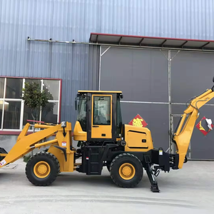 รถแบคโฮล้อเดอร์อเนกประสงค์ 5 ตัน รับน้ำหนักได้สูง พร้อมเครื่องยนต์ เกียร์ และปั๊ม สำหรับการขุดและตักที่มีประสิทธิภาพในงานก่อสร้าง - Product Image 1