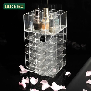Estante organizador de maquillaje giratorio 360, soporte acrílico para pintalabios de fábrica de Ource - Product Image 1