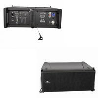 Speaker Line Array Aktif Dual 6 Inch 700W Kabinet PP dengan DSP Bluetooth Opsional untuk Konser Festival Musik - Promo Hot Sale