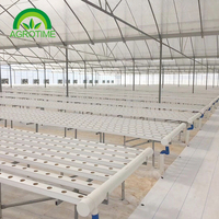 Grand système de jardin hydroponique durable de vente chaude NFT plantant le canal de PVC pour la matière plastique de laitue pour l'usage d'agriculture