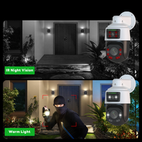 Caméra IP PTZ extérieure G.Craftsman GR-PM3DX20D-M8G 8MP POE avec double capteur 4MP, objectif 2,8 mm et zoom optique 20X double objectif