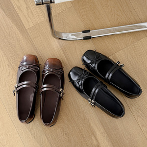 Zapatos Planos Estilo <span class=keywords><strong>Lolita</strong></span> Preppy Retro para Mujer, de Cuero Vacuno, con Doble Correa y Hebilla Dorada, Suela de Goma, Calzado Cómodo - Product Image 3