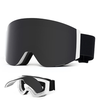 Masque de ski à verres polarisés relevables, lunettes de snowboard, protection UV400, équipement de sécurité pour sports de neige, lunettes de ski OEM, logo personnalisé