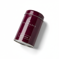 London tea palace Round tea tin box contenitore per caffè con coperchio arrotondato slip on angoli lisci