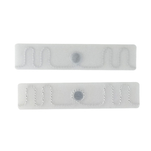 Etiquetas de lavandería de tela tejida UHF para gestión de ropa, compatibles con impresión de código QR/número de serie - Product Image 3