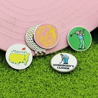 Usine personnalisé chapeau broche Badges revers Golf Clip conception émail dur doux balle de Golf marqueur chapeau Clip pour sac casquette décoration