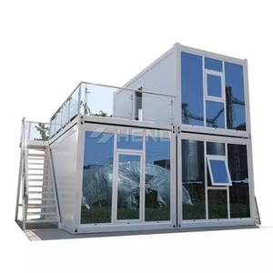 Immeuble de bureaux à deux étages, maisons modulaires en conteneurs plats de 20 pieds personnalisées - Product Image 3