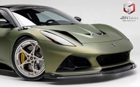 Kit aérodynamique en fibre de carbone style V haute brillance pour Lotus Emira 2022-2026 : Lame avant, canards, jupes latérales, spoiler