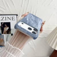 Casing Tekstur Denim Vintage dengan Pengisian Daya Nirkabel Magnetik, Bagian Bawah Terbuka, Tipis, Kain Kanvas Pelindung untuk iPhone 18 Pro Max 17